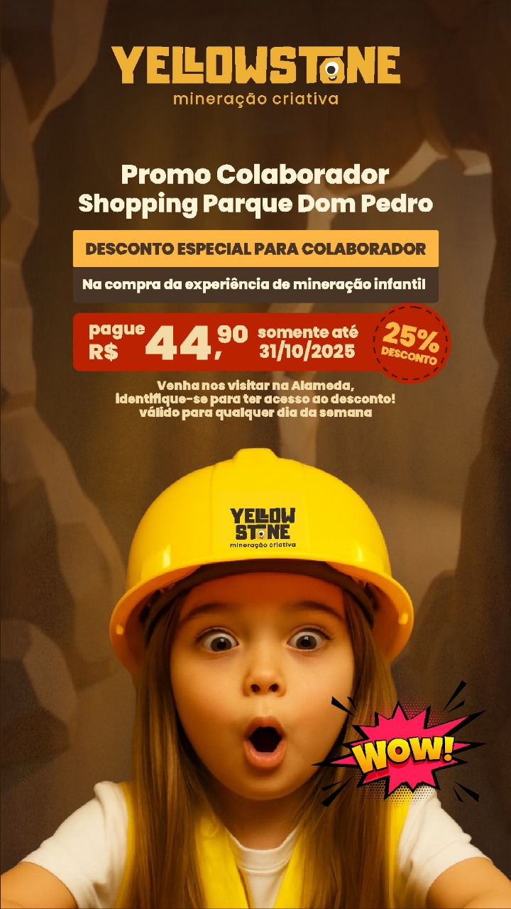 Material promocional histórico desenvolvido para a Yellowstone Mineração Criativa.